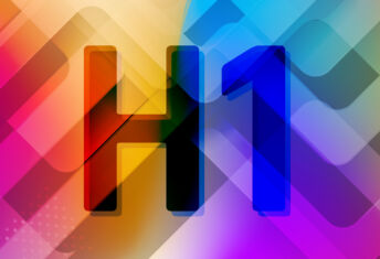 Colorful picture with "H1"