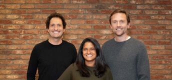 Photo of Connect Ventures partners Pietro Bezza, Sitar Teli and Rory Stirling.