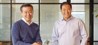 Photo of Eric Kim and Chi-Hua Chien, founders of Goodwater Capital.
