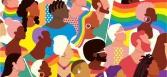 Illustration celebrating Pride Month.